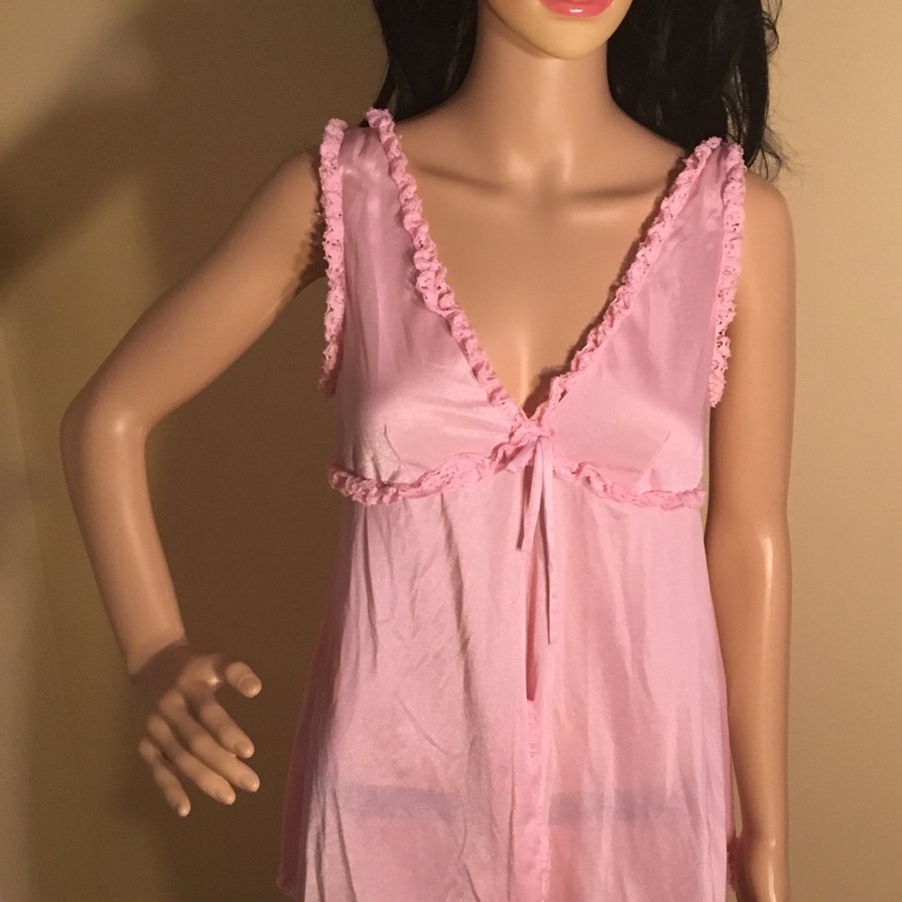 Pink One Piece Nightie - Picture 2 of 4